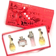 Set - Miss Dior Perfume Red Set 4 in 1 By DIOR For Women