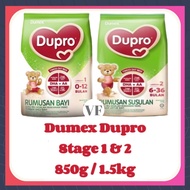 Dumex Dupro Stage 1 & Stage 2 Milk Powder 850g / 1.5kg