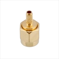 RF Coaxial Connector SMAJ-1.5 Copper Gold-Plated Inner Screw Inner Pin Connection RG174 RG316 4G Spe