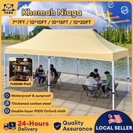 TAKE 10 x 10 Ft Night Market Canopy White Rod Portable Canopy Tent Full Set Khemah Rangka Besi Pasar