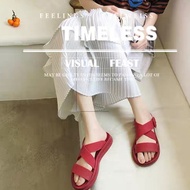 ladies woman fashion Slip On Shoes Slipper Sandal Selipar Wanita Kasut Sandals Selipar Bertali Wanita Perempuan