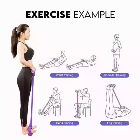 4/6 Tube Pedal Resistance Band Gym Equipment for Home Agility Training Pilates Training Equipment Le
