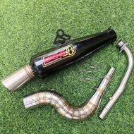 Daeng sai4 Pipe canister conical open specs exhaust Pipe for Wave 125 Xrm 110/125 Wave 100/110/115 R