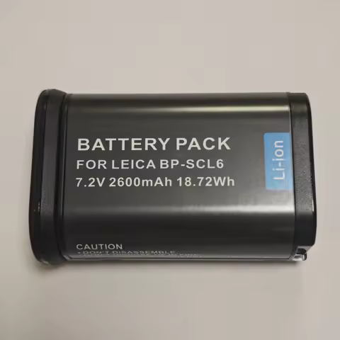 7.2V 2600mAh BP-SCL6 BPSCL6 BP SCL6 Camera Battery for Leica Q3 Q3 43 Q2 Camera Battery for SCL4 Q2 
