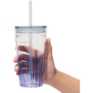 STARBUCKS Starbucks Glass Tumbler Blue Gradient 473ml Tumbler Starbucks