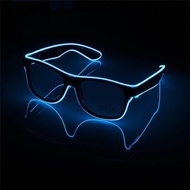 กระพริบแว่นตา EL Wire แว่นตา LED Glowing PARTY อุปกรณ์แสง Novelty ของขวัญไฟส่องสว่างเทศกาลแว่นตากันแดดเรืองแสง คริสต์มาสฮาโลวีน