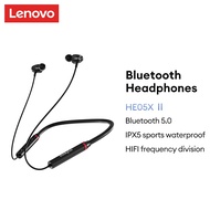 Lenovo HE05X II Bluetooth Earphone Sports Waterproof HIFI Sound Magnetic Neckband Sports IPX5 Long B