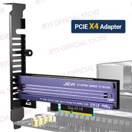 JEYI M.2 NVME to PCIe 4.0 3.0 Adapter With Aluminum SSD Heatsink NVMe 64Gbps Gen4 PCIE X4 X8 X16 Exp