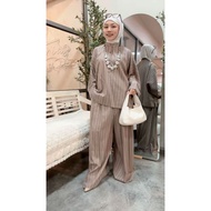 DRIAS LONA CASUAL STRIPE BLOUSE AND PANTS