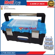 21 INCH Plastic Tool Box Carpentry Tools Plastic Toolbox HEAVY DUTY MULTIPRO S-AH90 21 INCH