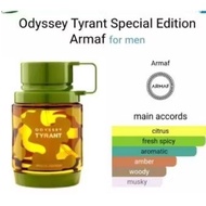 Odyssey Tyrant Special Edition by Armaf is a Amber Woody fragrance for men.