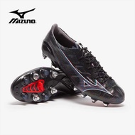 ใหม่ล่าสุด สตั๊ดปุ่มเหล็กสีดำ Mizuno Alpha Made In Japan SG รองเท้าฟุตบอล ใหม่ล่าสุด