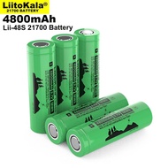 2pcs LiitoKala Lii-48S 3.7V 4800mAh 21700 Battery 9.6A Power 2C Rate Discharge Ternary Lithium batte