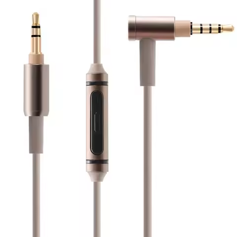 Poyatu MDR100AAP Mic Cable for Sony MDR-100A MDR-100AAP MDR-H600A Audio Cables Aux Wire Universal Mi