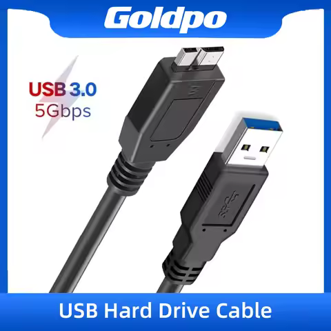 USB Hard Drive Cable USB 3.0 Micro B Cable for External HDD USB 3.0 Data Cord for WD Hitachi Lacie S