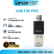 Lexar F35 Pro Fingerprint Security USB Standard 3.2 64GB/ 128GB, Speed 400Mb/s for PC/Mac,