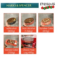 [XMAS 2025] M&S Marks and Spencer Non Alcoholic Christmas Yule Rich Fruit Dundee Cake