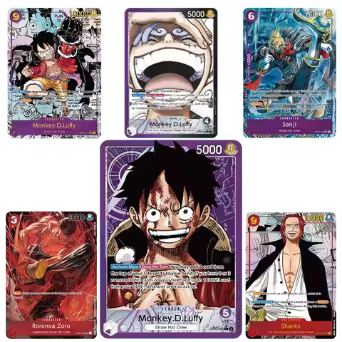 One Piece Anime Proxy Cards Characters Luffy Ace Sanji Shanks Ivankov Zoro OTCG Games Collection Car