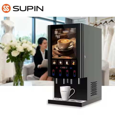 SUPIN 40SCW High Quality Instant Coffee Powder Machine Mini Commercial Coffee Making Machines for Sa