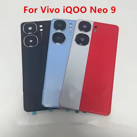 Neo9 9Pro Housing For Vivo iQOO Neo 9 / Neo9 Pro 5G Battery Back Cover Repair Replace Door Phone Rea
