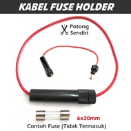 Fuse Holder Cable Large Fuse Housing/ 6x30 Fuse Tube Fuse Glass 6x30mm