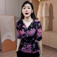 WOMEN'S LONG SLEEVE T-SHIRT big SIZE STITCHED STONE STRAP - SUPER SOFT COOL QC MESH - SIZE 40-85KG