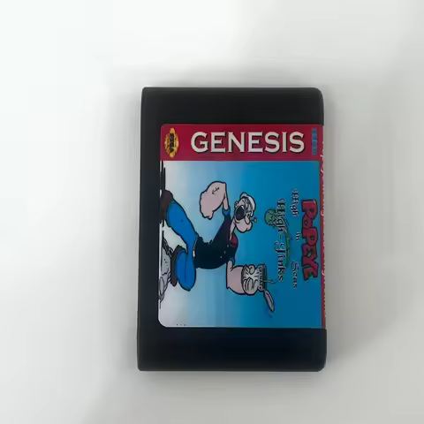 2025 Latest Genesis Version MD Popeye in High Seas High-Jinks 16-Bit Video Game Brand New Mega Drive
