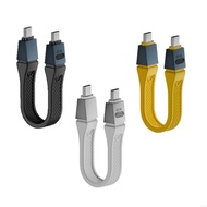 USB4 2.0 Cable Portable Short Type C to Type C Cable Lanyard Type C Cable 240W 80Gbps 240W Power Del