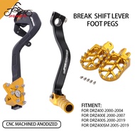Jfg moto xe máy 3 cái phanh chân đạp thanh chuyển Số Cặp chỗ gác chân cho drz400 drz400e drz400s drz