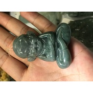 Jade cartoon monkey pendant, jade necklace, jadeite necklace (Chinese): Jade pendant, necklace made 