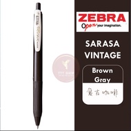 ปากกา Zebra Sarasa VINTAGE ปากาเจล 0.5 MM สีโทนเข้ม มีครบ 10 สี