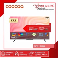 " COOCAA LED TV 70 INCH ANDROID - DIGITAL TV 4K UHD (70Y72)