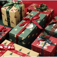 6 sheets Christmas gift wrapper ,X'mas paper, Christmas wrapping paper,wappers ribbons for gift ,X'mas gift