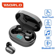 VAORLO Bluetooth Earphones Wireless Headphones LED Display Noise Cancelling Earbuds With Mic Mini Smart Touch Control Headset For Xiaomi Huawei OPPO