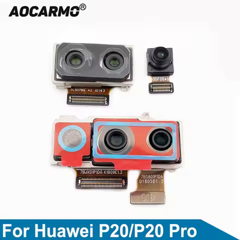 Aocarmo For Huawei P20 For Huawei P20 Pro Front Facing Small Camera + Back Rear Camera Module Big Ca