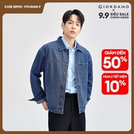 GIORDANO Men Denim jacket new style washed split multi-pocket trendy brand lapel denim jacket 010740