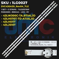 LG 43 Inch TV Backlight 43LH511T 43LJ510T 43LH570T 43LH511T-TE.ATIALJD 43LW300C-TA.BTIALJD