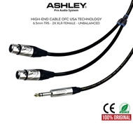ASHLEY ASHLEY | Ashley 1x Akai TRS Stereo Audio Cable - 2x XLR Female | Ashley Official Store - Ashl