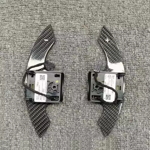 Steering Wheel Carbon Fiber Shift Paddle Tiptronic Switch For Audi A3 A4 B8 A5 A6 C6 A8 Q5 Q7 S5 S8 
