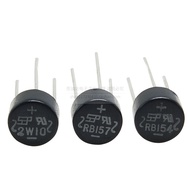 2W10 2W08 2W06 2W04 RB154 RB157 1.5A/2A 1000V Silicon Round Bridge Genuine 2W08 2W06 Round Rectified