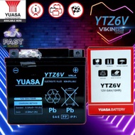 YTZ6 YTZ6V VIKINGS 100% ORIGINAL AUTHENTIC JAPAN YUASA BATTERY YTZ6V SEALED MF Honda RS150 PCX AIR B