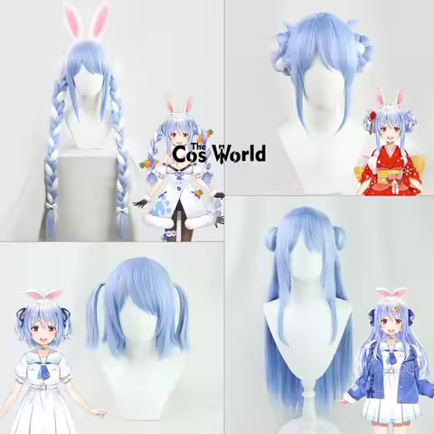 Virtual YouTuber VTuber Hololive Usada Pekora Halloween Anime Cosplay Wigs Fiber Heat Resistant Synt