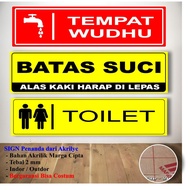 ACRYLIC TOILET SIGN BOARD ACRYLIC Ablution BOARD