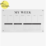 Acrylic Planner | Acrylic Schedule Board | Acrylic Planner Board