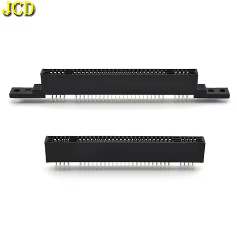 JCD 1PCS Replacement 2.5mm Interval 62 Pin Card Slot For For SFC SNES Console Game Cartridge Slot Co