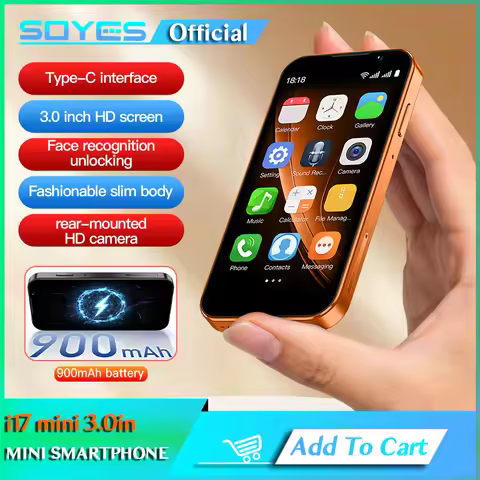 SOYES i17 Mini Android 9.0 Smartphone 3.0 Inches 2GB RAM 16GB ROM Dual SIM Standby Dual Camera Play 