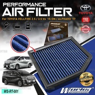 Works Engineering Air Filter Toyota Alphard Vellfire ANH30 AGH30 GGH30 2.5 3.5 V6 Executive Lounge Z