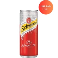 Schweppes Dry Ginger Ale Soda Water Can 330ml