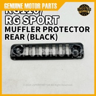 SUZUKI RG110 / RG SPORT MUFFLER PROTECTOR (BLACK) RG 110 EXHAUST COVER CASING PELINDUNG EKZOS
