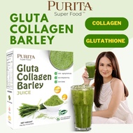 Purita Gluta Collagen Barley Juice Barley Grass Powder Pure Organic Barley Collagen Drink
